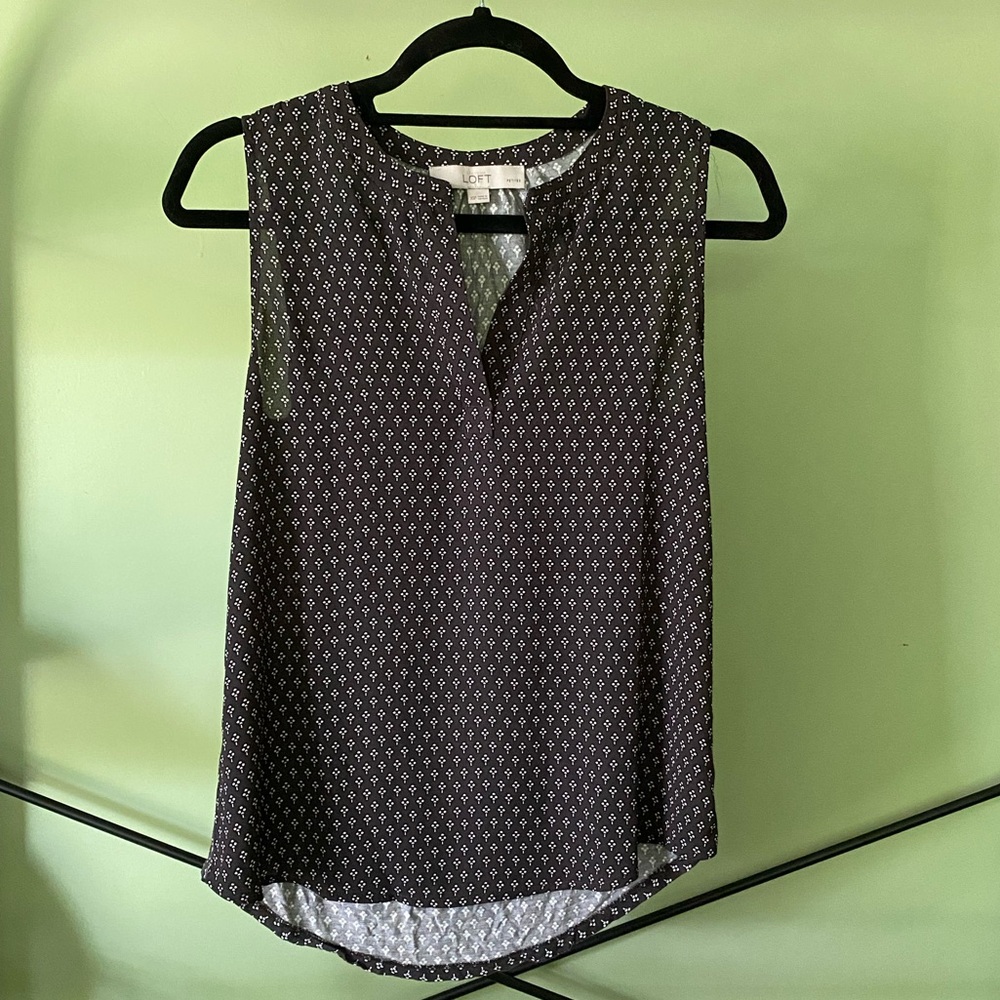 LOFT Patterned Mixed Media Tank